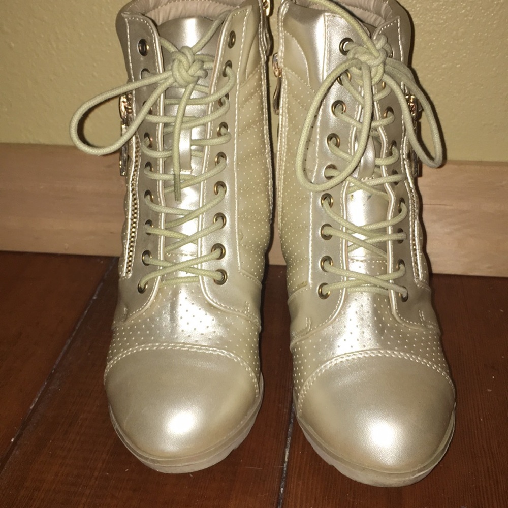 Beige Wedges